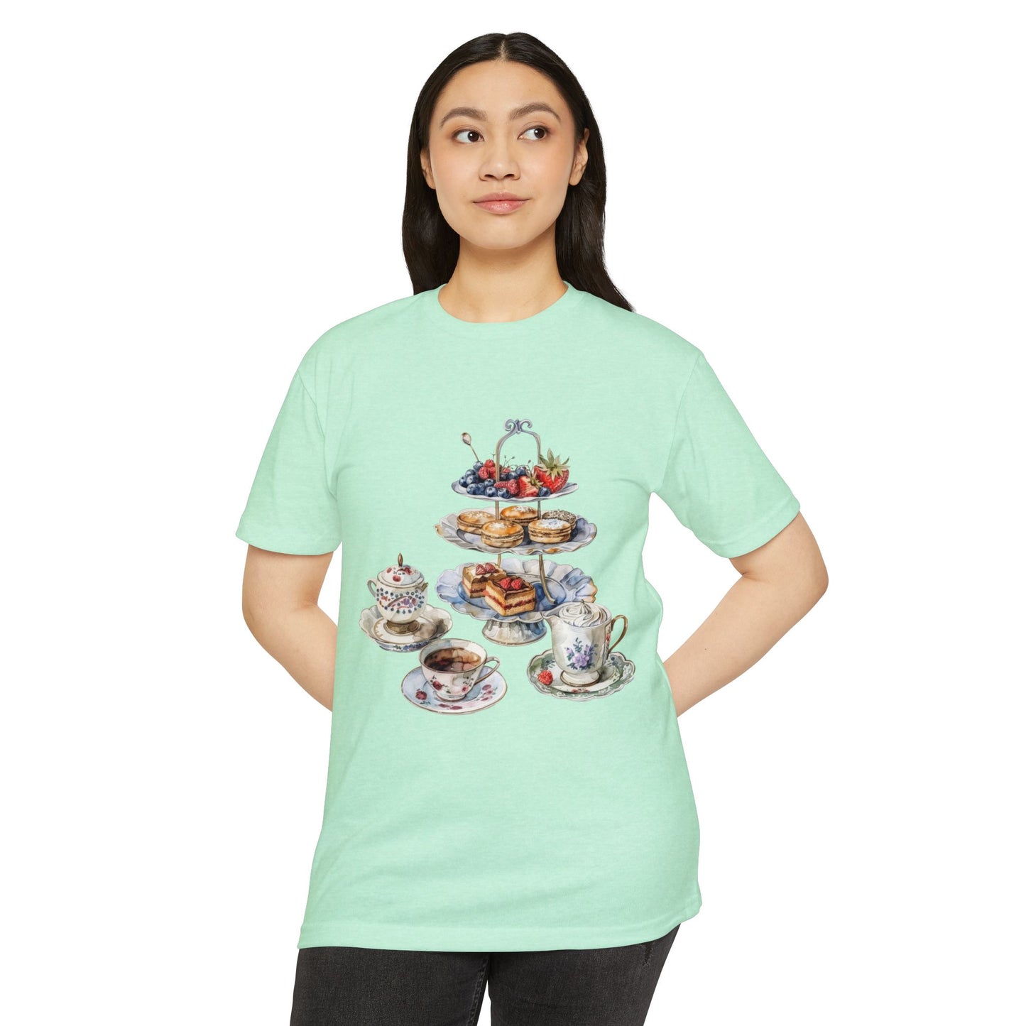 Unisex CVC Jersey T-shirt - A Journey Through British Cuisine