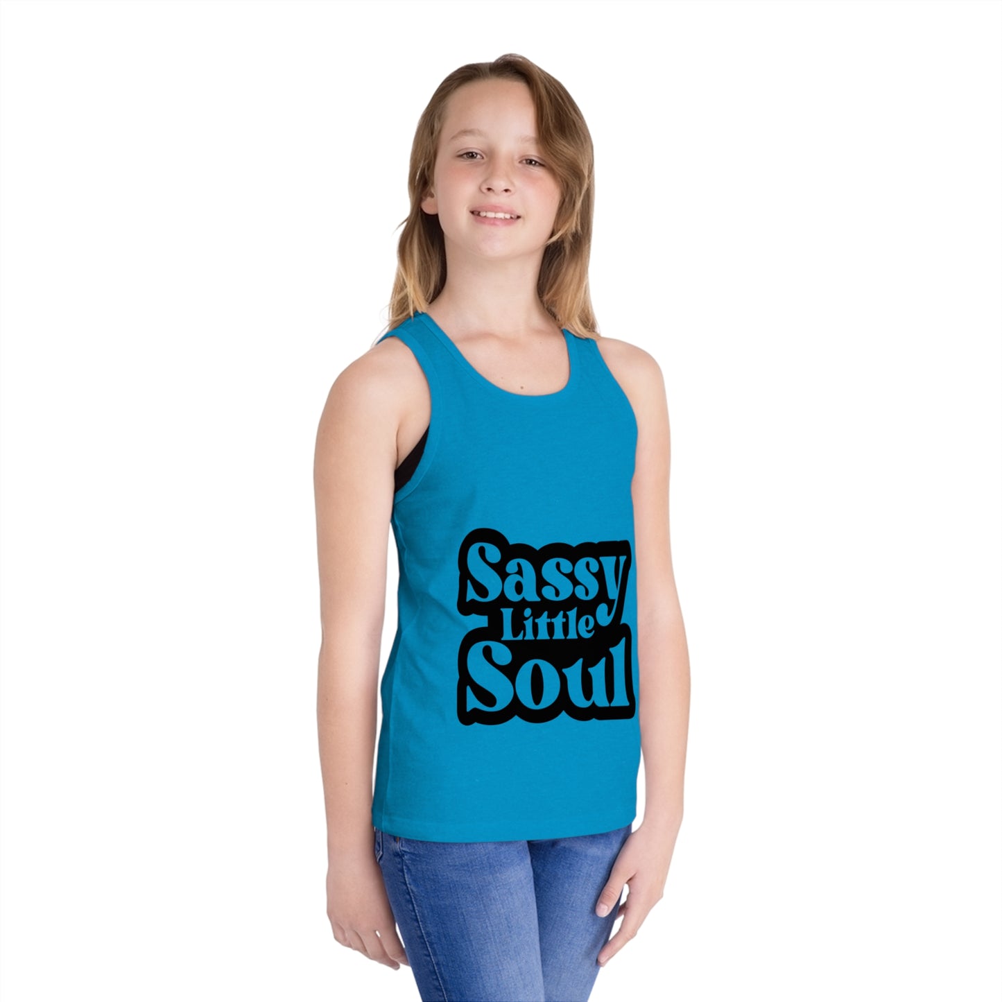 Sassy Little Soul Kid's Jersey Tank Top - Cute Summer Apparel for Little Ones