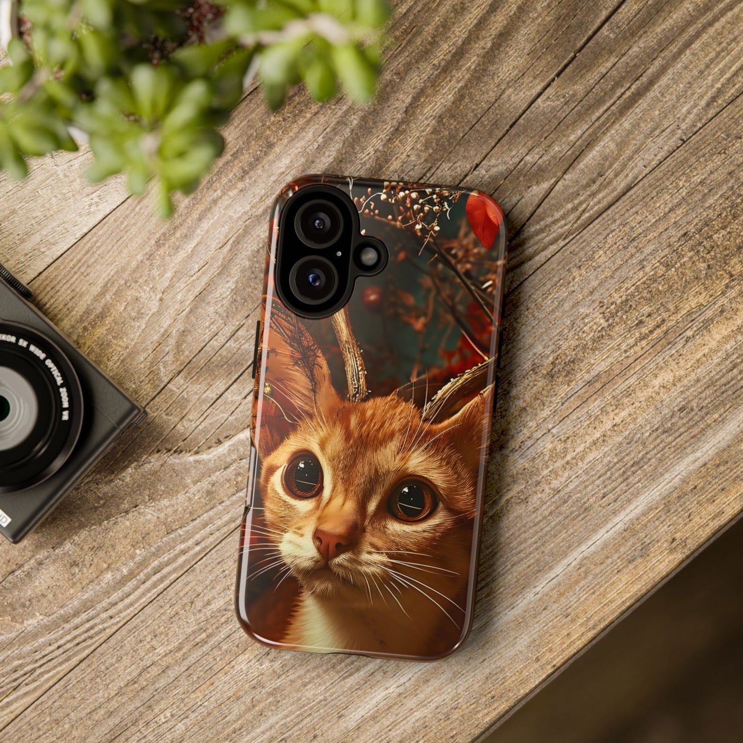 Cat Themed Phone Case, Tough Cases for Cat Lovers, Unique Pet Gifts, Animal Chic Accessories, Personalized Phone Protector