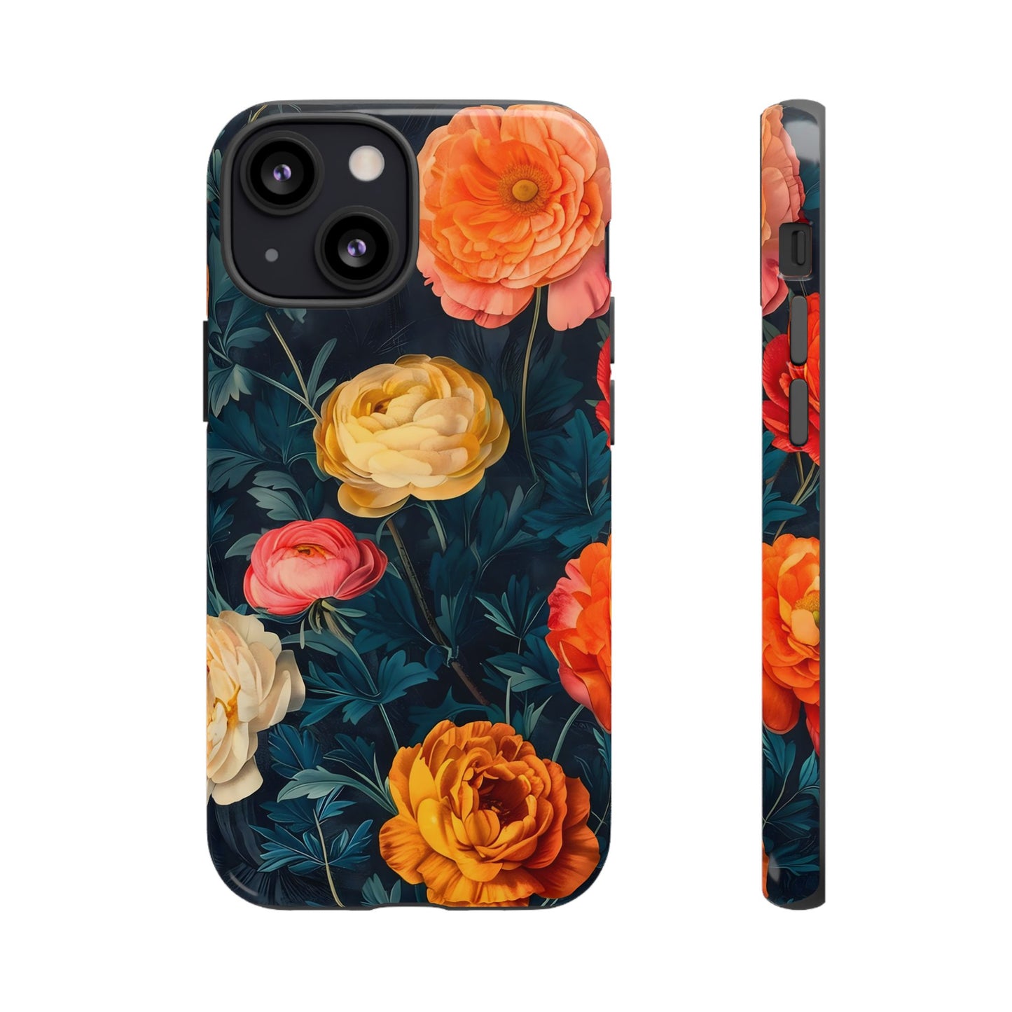 Floral Phone Case - Tough Cases, Stylish Protection, Gift for Flower Lovers, Customizable Cover, Floral Design Mobile Accessory