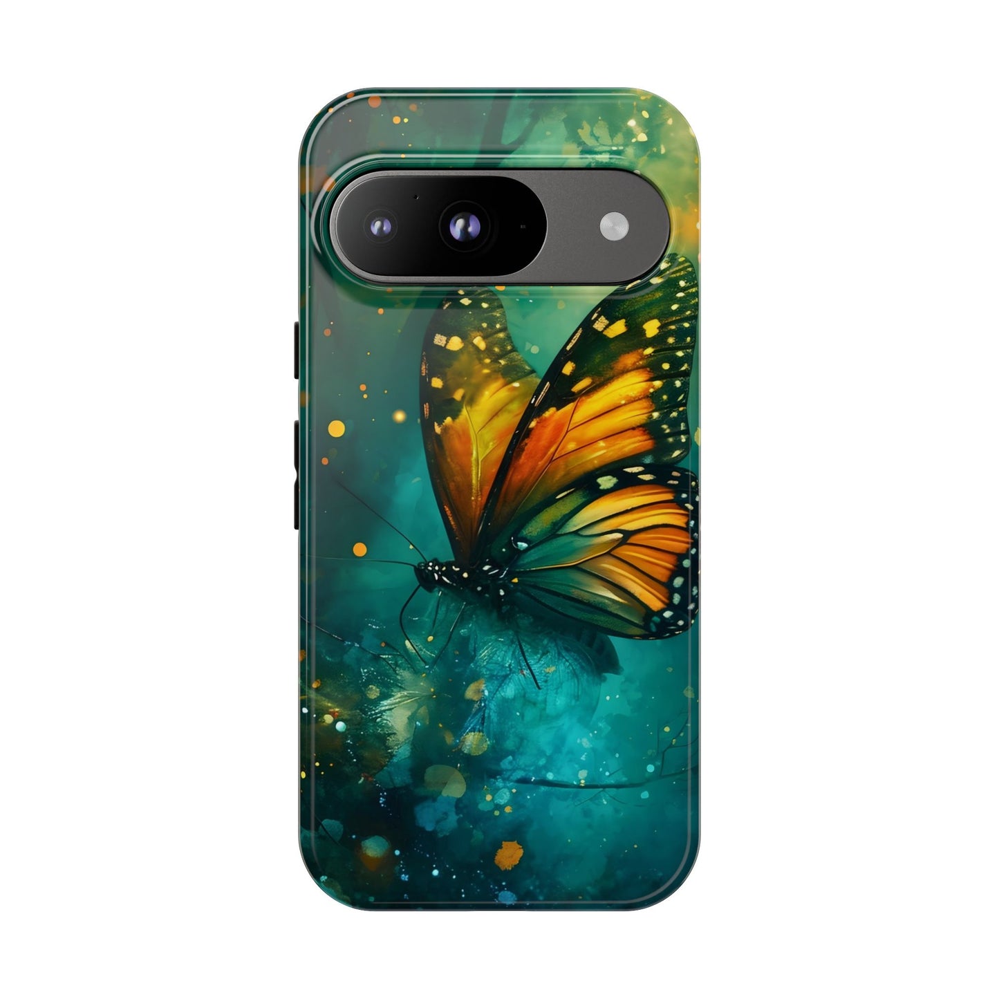 Colorful Butterfly Phone Case, Tough Cases for iPhone and Samsung, Cute Tech Accessories, Nature Lovers Gift, Vibrant Floral Design