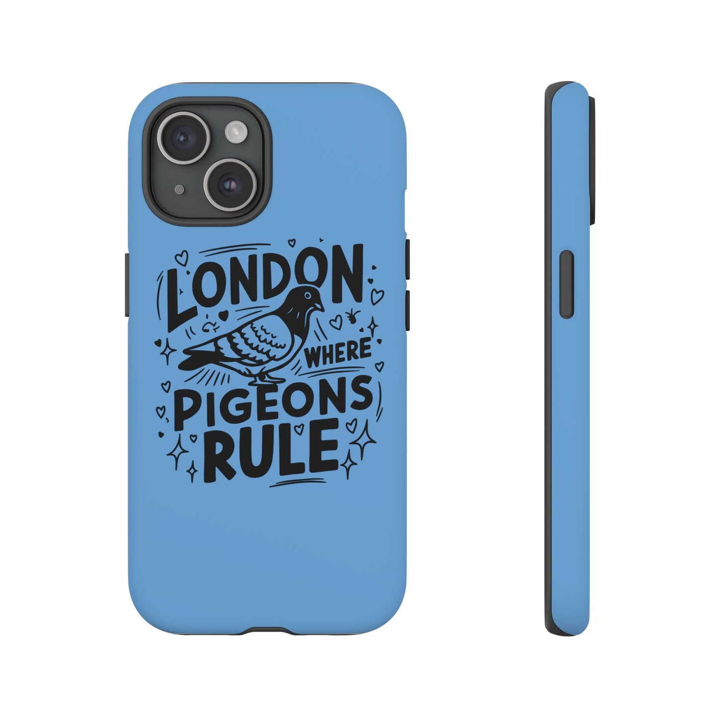 London Pigeon Phone Case, Urban Art Accessory, Tough Phone Cover, Gift for Bird Lovers, London Souvenir, Unique Cell Phone Case