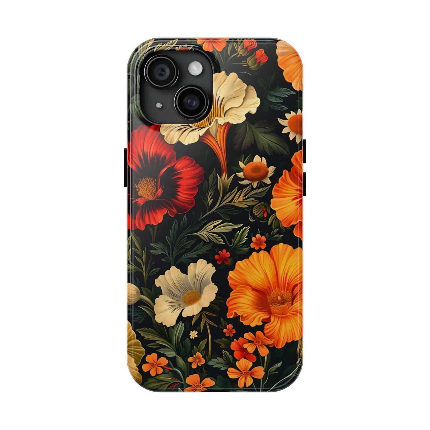 Vibrant Floral Tough Phone Case | Durable Phone Cover | Gift for Her | Spring Accessory | Stylish Tech Protection