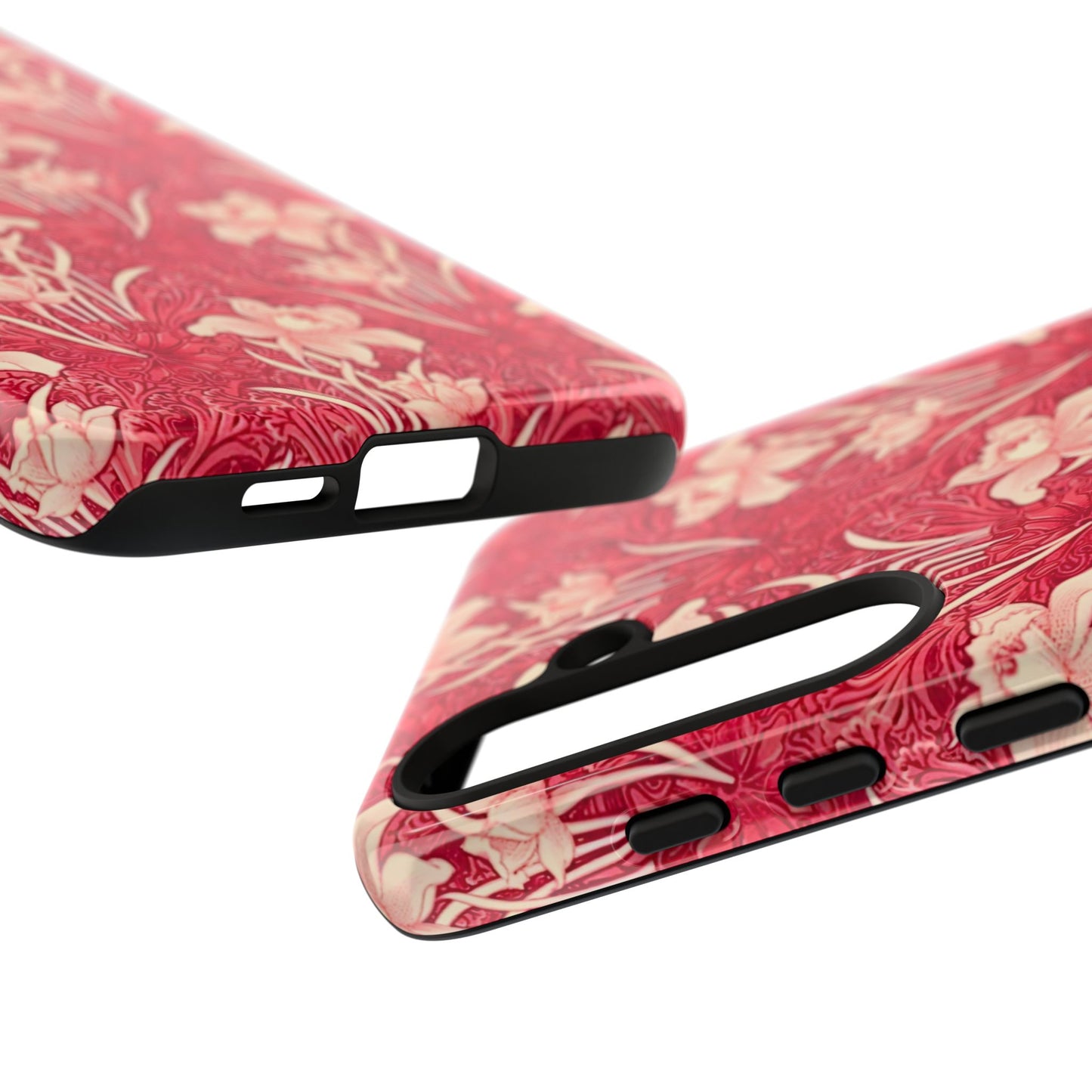 Floral Tough Phone Case - Durable, Stylish Accessory, Perfect Gift for Her, Floral Pattern, Customizable, Ideal for Daily Use