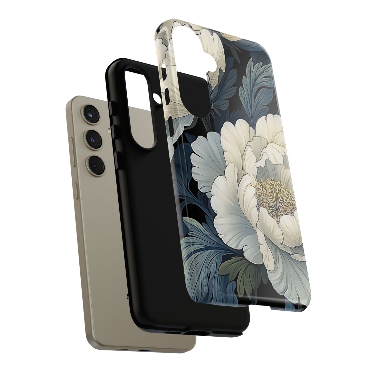 Floral Phone Case - Elegant Tough Cases for Nature Lovers, Stylish Protective Cover for Gifts, Birthdays, Mom's Day, Floral Design
