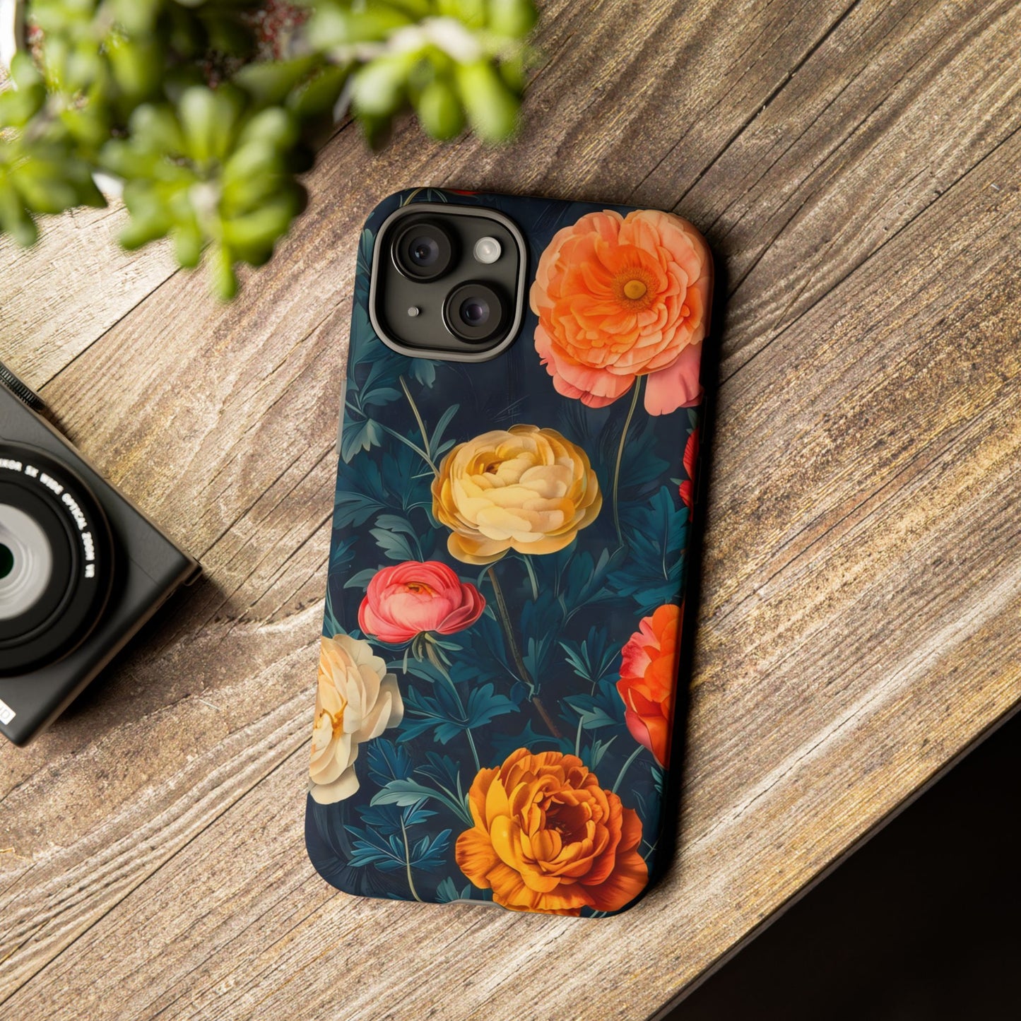 Floral Phone Case - Tough Cases, Stylish Protection, Gift for Flower Lovers, Customizable Cover, Floral Design Mobile Accessory