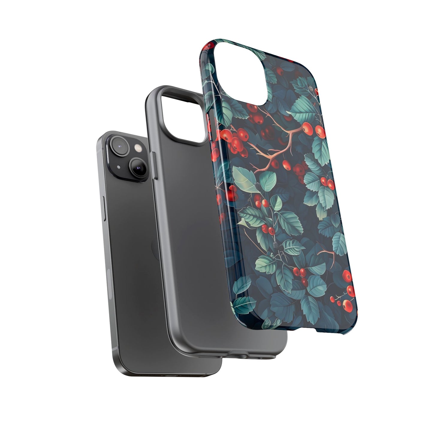 Berry Blossom Phone Case - Nature Lover's Gift, Floral Design, Cute Accessory for Spring, Unique Tech Cover, Perfect for Holidays