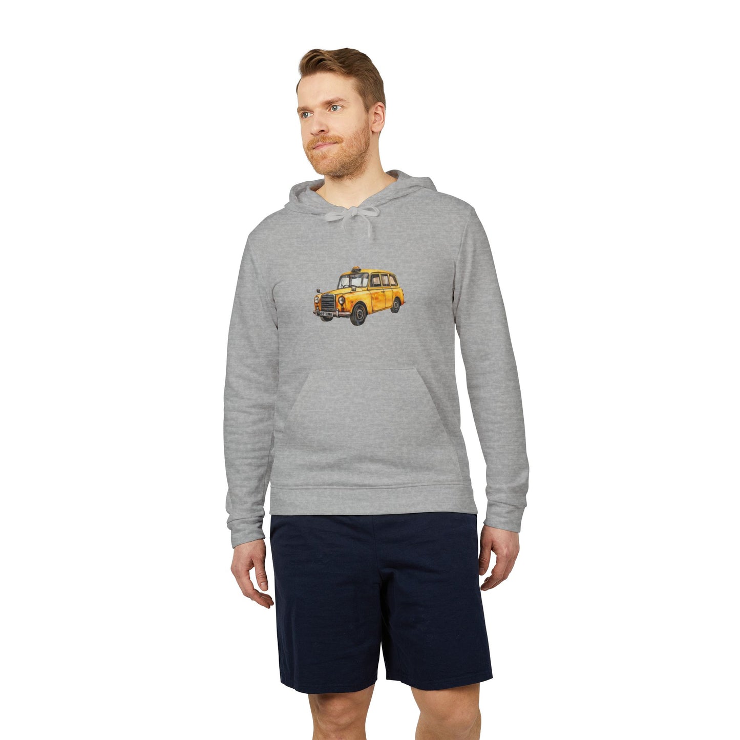 adidas Unisex Fleece Hoodie - British Vintage Car - Classic Elegance and Timeless Style