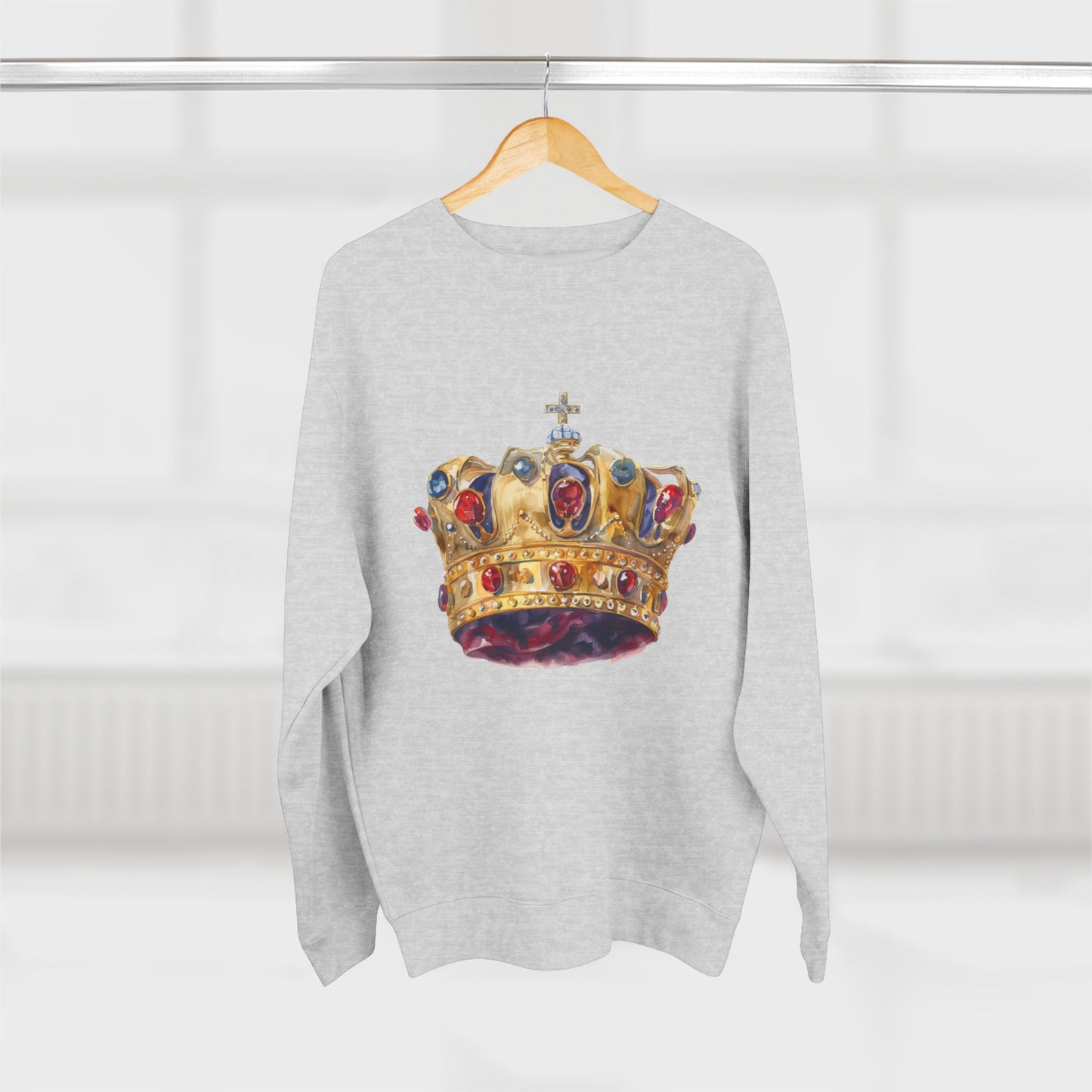 Unisex Crewneck Sweatshirt - Classy British Royal Crown