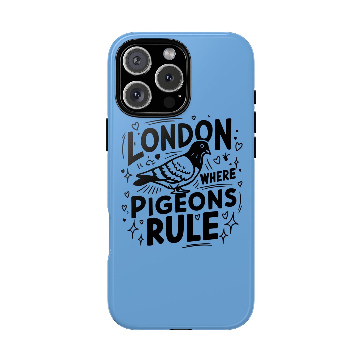 London Pigeon Phone Case, Urban Art Accessory, Tough Phone Cover, Gift for Bird Lovers, London Souvenir, Unique Cell Phone Case