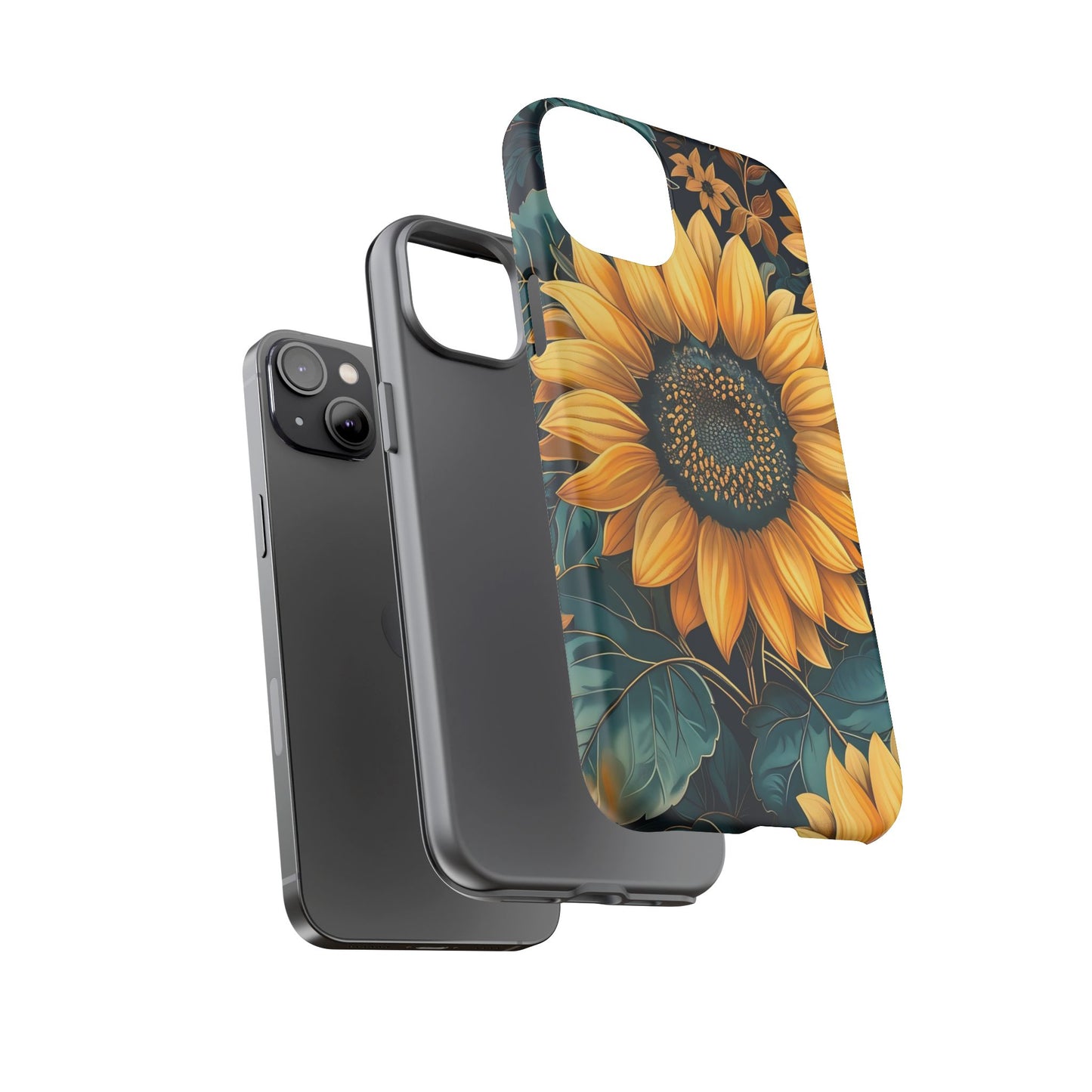 Sunflower Phone Case - Bright Floral Design, Stylish Tough Cover for Sunflower Lovers, Gift for Plant Enthusiasts, Mom Gift, Nature Lovers