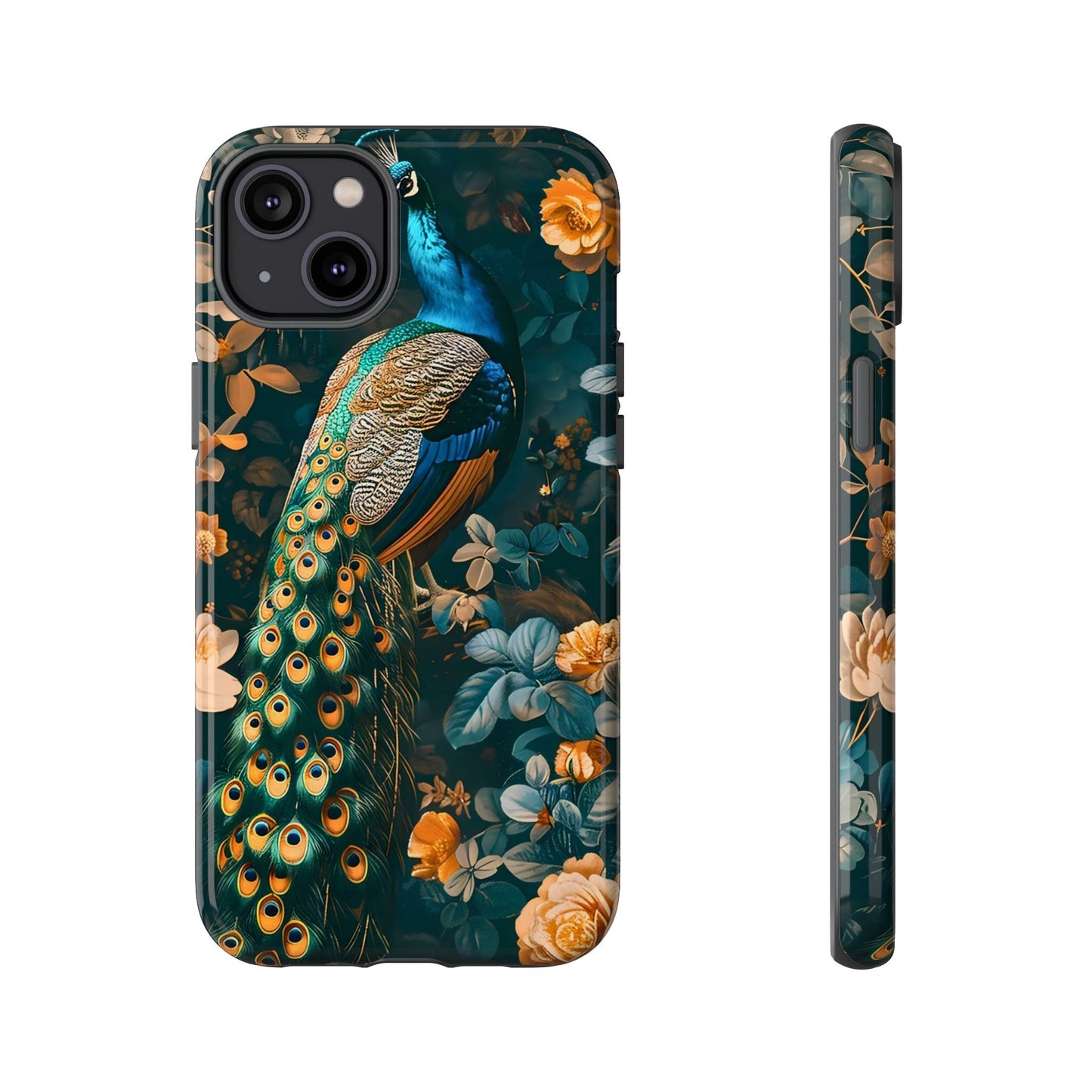 Peacock Phone Case - Elegant Floral Design, Tough Case for Protection, Unique Gift for Nature Lovers, Stylish Accessory, Eco-Friendly