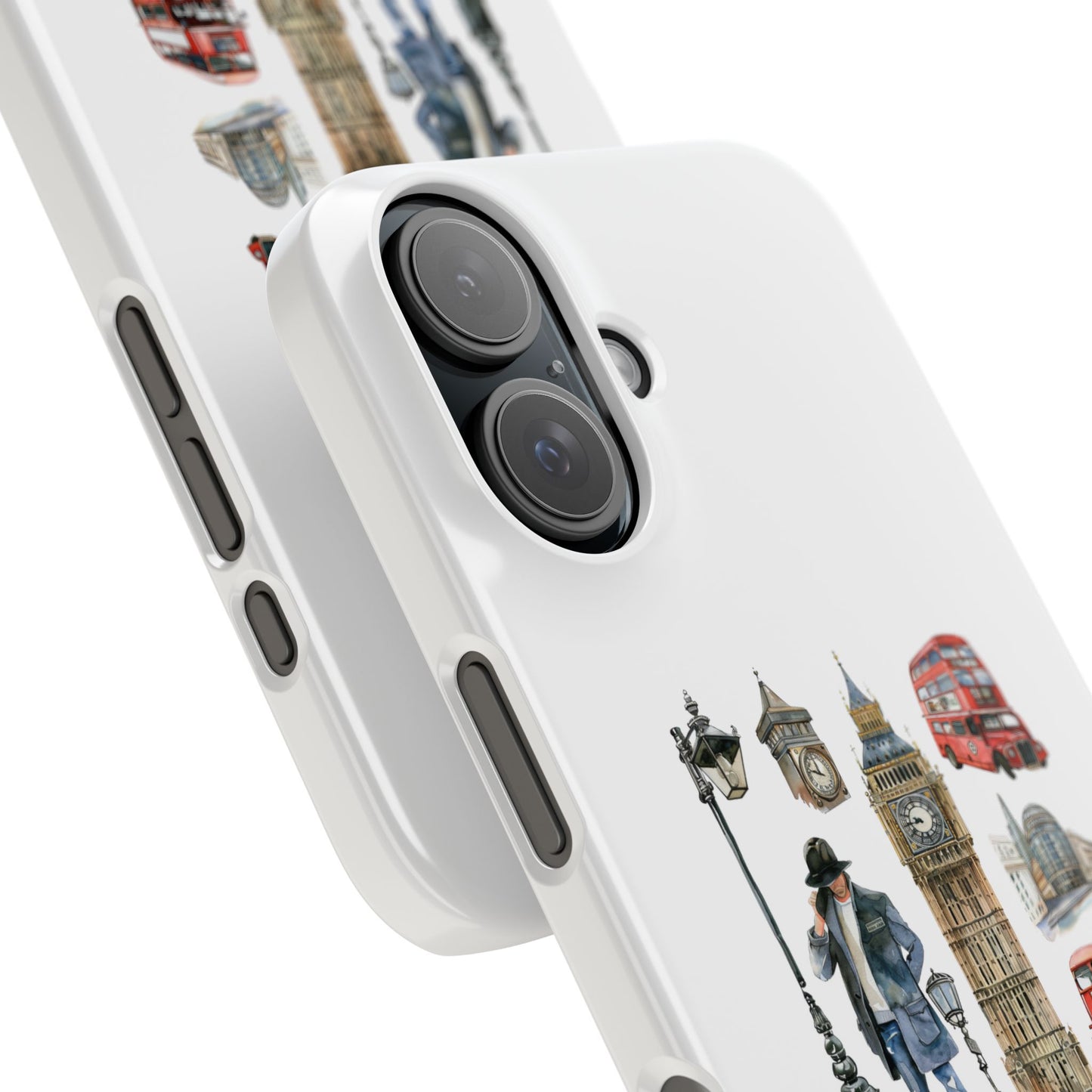 London-Themed Slim Phone Cases, Stylish Tech Accessories, Gifts for Travelers, Unique Mobile Covers, Trendy Phone Protection