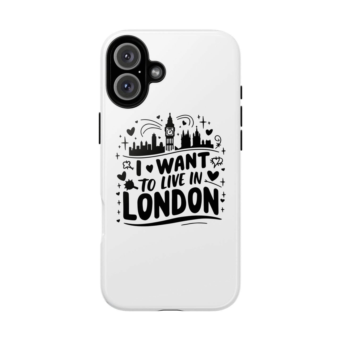 London City iPhone Case, Tough Phone Cover, Travel Gift, London Souvenir, Adventure Accessory, Wanderlust Decor