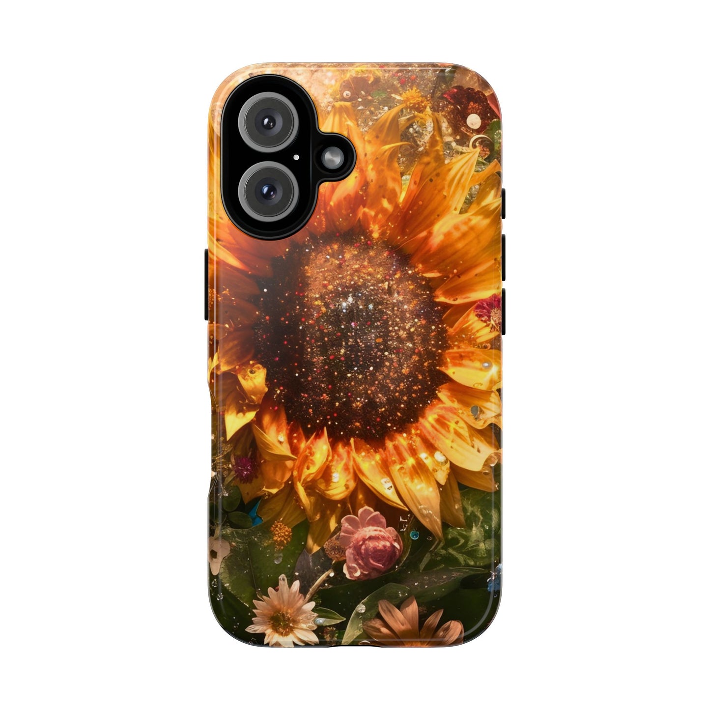 Vibrant Floral Phone Case - Tough Cases, Sunflower Design, Smartphone Cover, Summer Gift, Nature-Inspired Accessories