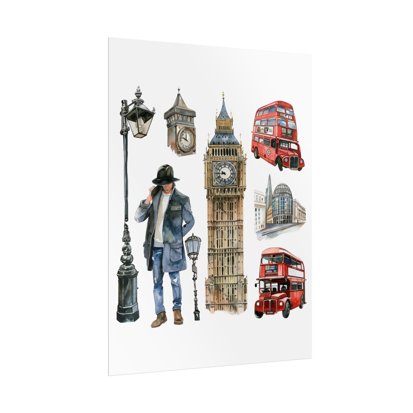 London themed Rolled Posters