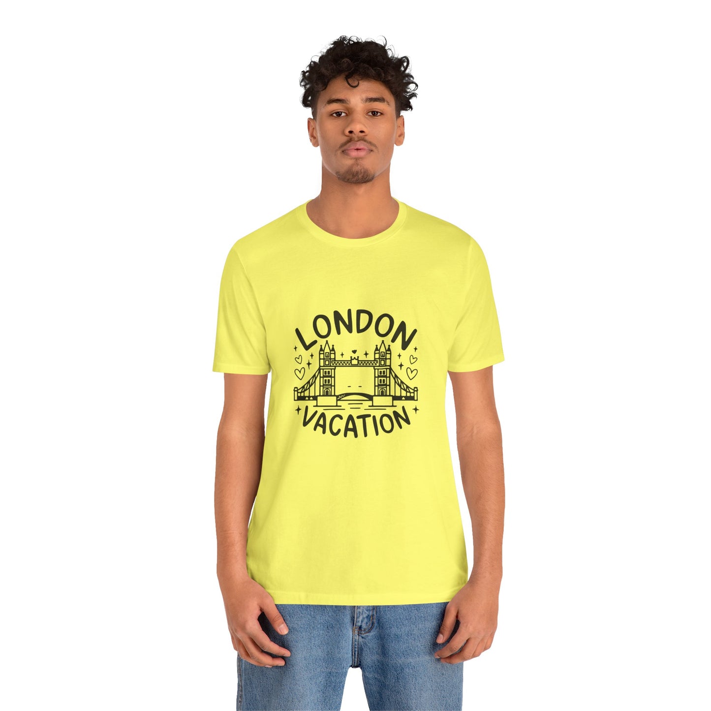 Vacation in London Lightweight Unisex Jersey Short Sleeve Tee