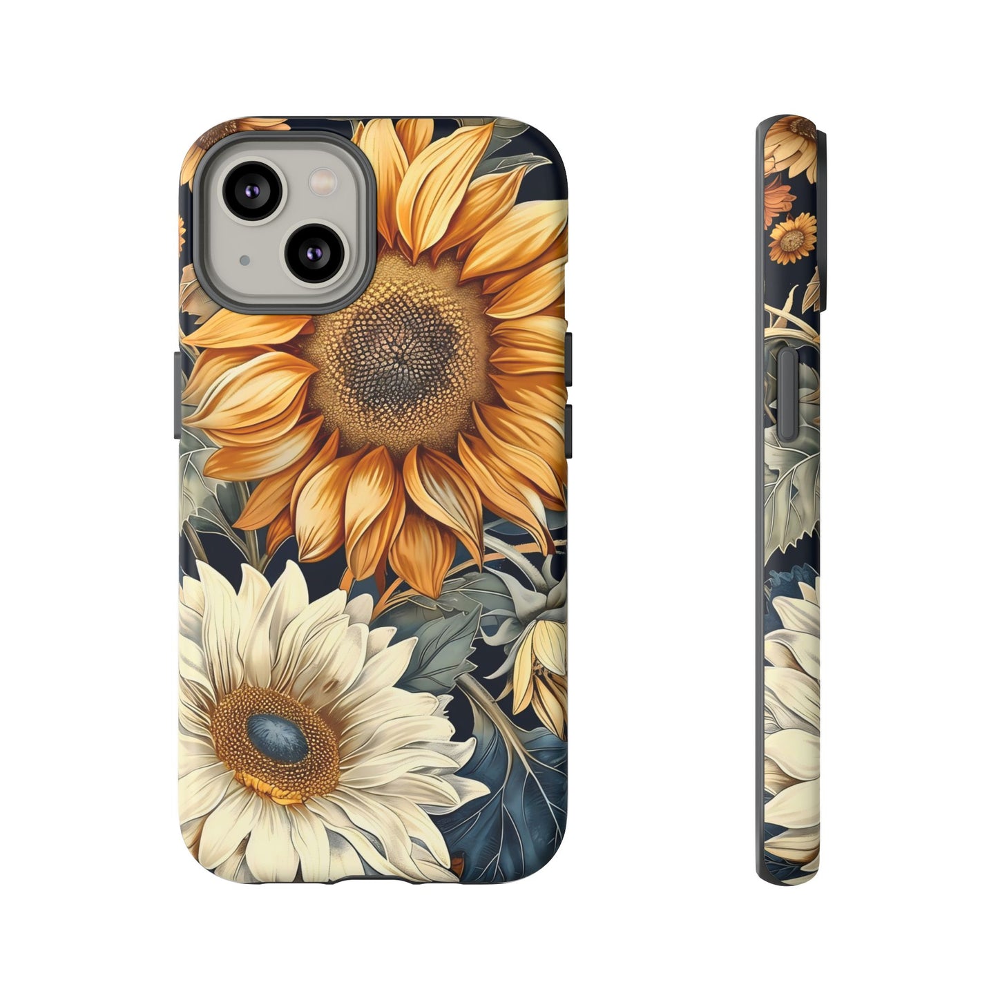 Sunflower Phone Case, Floral Tough Phone Cover, Gift for Nature Lovers, Phone Accessories, Sunflower Gifts