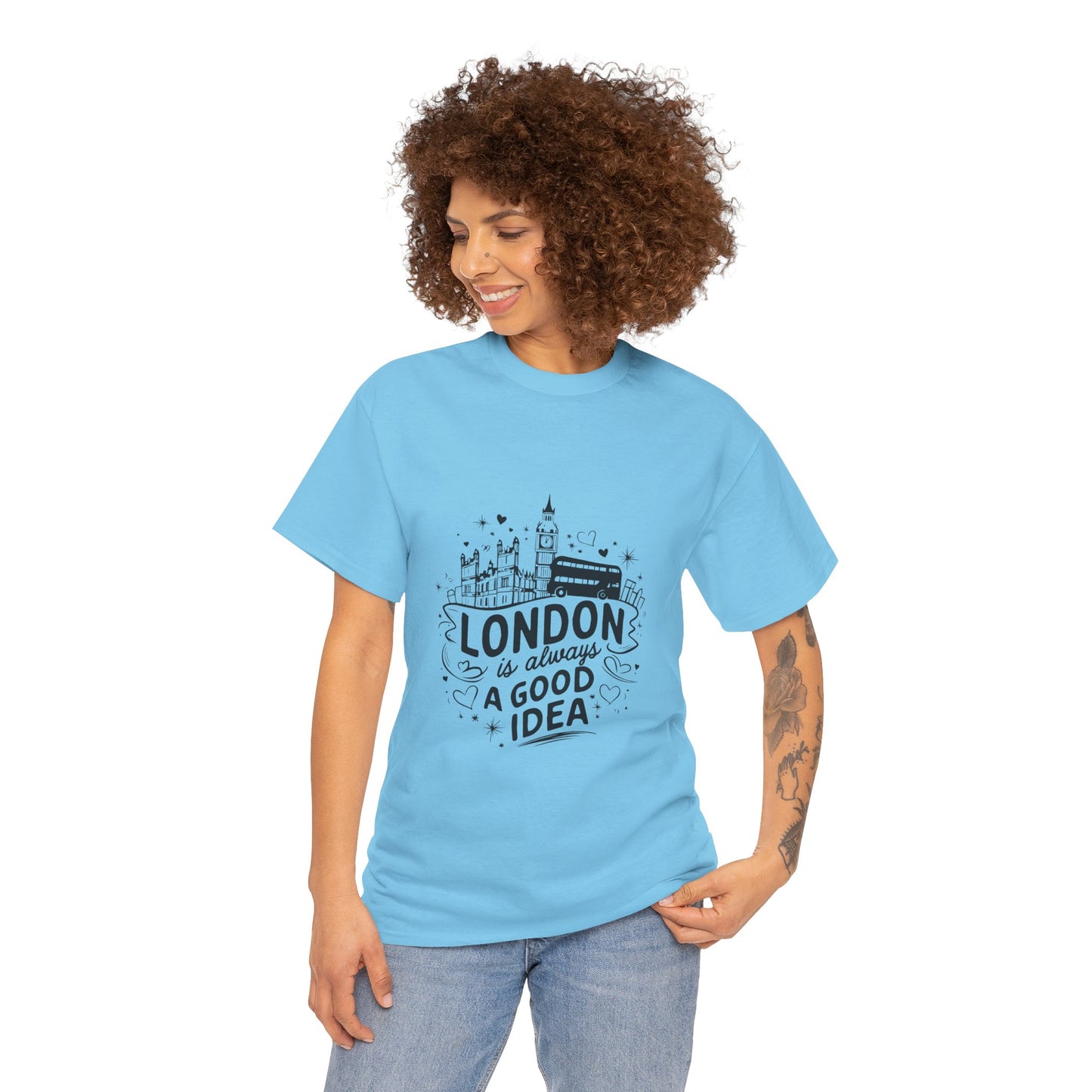 Unisex Heavy Cotton Tee - London is always a good idea