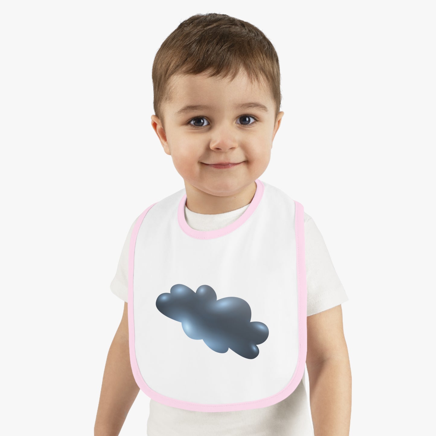 Baby Bib with Cute Cloud Design, Toddler Feeding Accessory, Baby Shower Gift, Infant Fashion, Cloud Pattern Bib