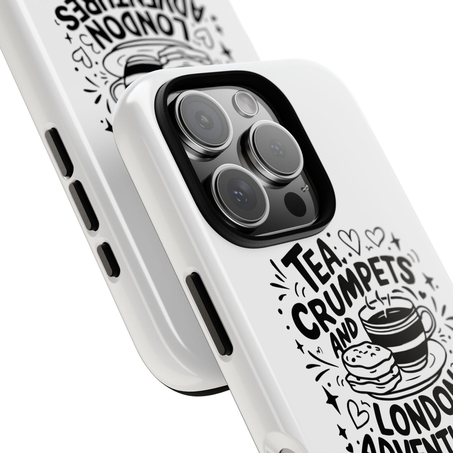 Tea, Crumpets, and London Adventures - Cute Gift for Tea Lovers, London Souvenir, Travel Accessory, Unique Phone Cover