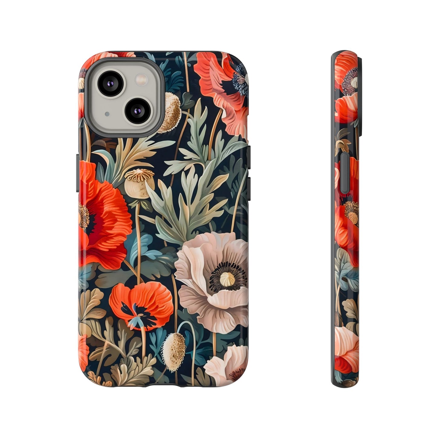 Floral Phone Case - Tough Cases, Flower Design, Chic Tech Accessories, Stylish Gifts, Unique Phone Protectors