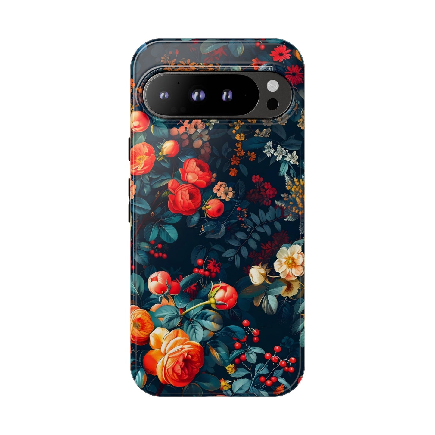 Floral Phone Case - Tough Cases, iPhone Protection, Elegant Floral Design, Gift for Her, Stylish Tech Accessory