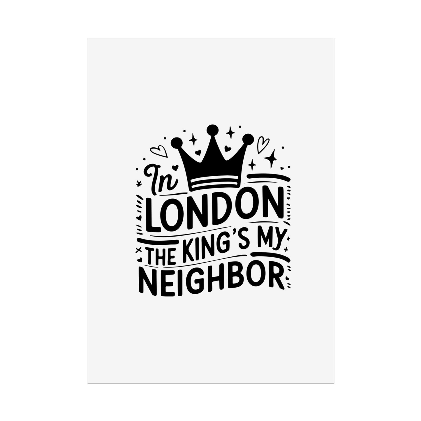 London Themed Rolled Poster - Whimsical Art Print for Home Decor, Gifts, Travel Lovers, Wall Art, Inspirational Quote