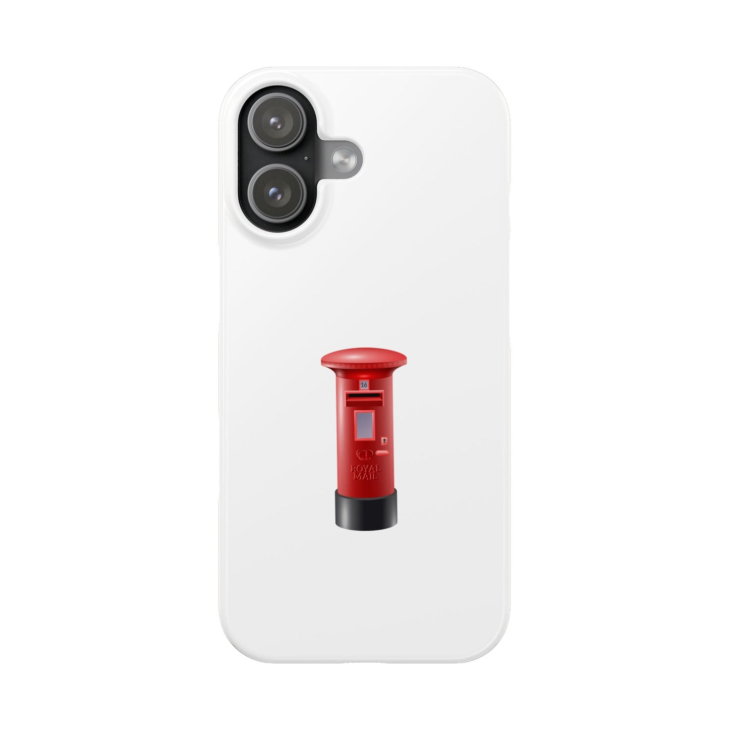 Vintage Post Box Phone Case, Slim Phone Cases, Phone Accessories, Gifts for Mail Lovers, Unique Phone Cover, Red Letterbox Design