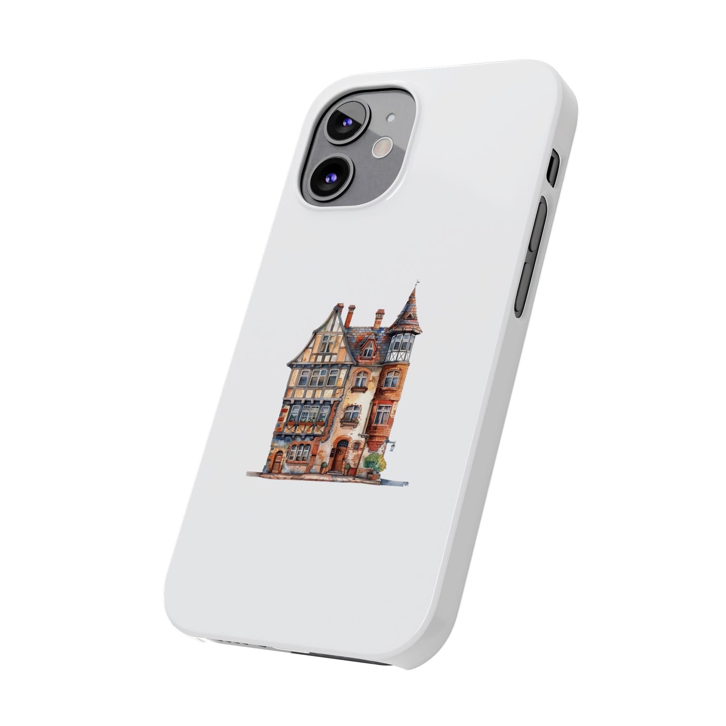 Charming House Design Slim Phone Cases - Perfect for Home Decor Lovers, Gifts, Phone Accessories, Unique, Personalized