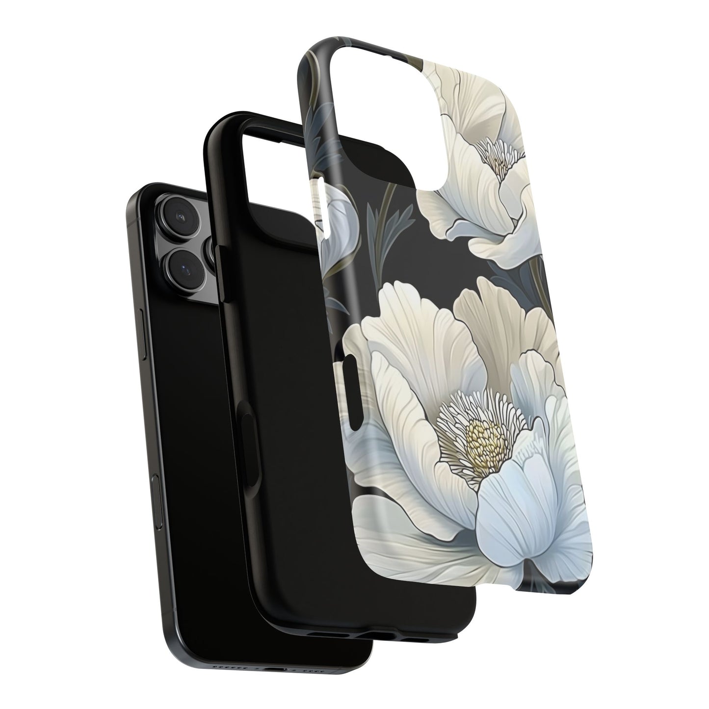 Floral Phone Case, Tough Cases for Women, Stylish Phone Cover, Floral Design Phone Protector, Nature Inspired Tech Accessories