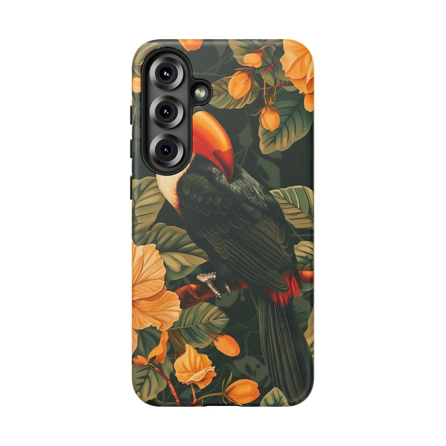 Tropical Toucan Phone Case, Exotic Bird Cover, Nature Lover Gift, Eco-Friendly Design, Customizable Tech Accessory