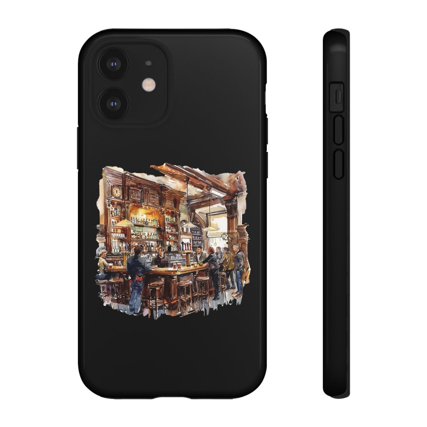 Artistic Phone Case - Cozy Pub Vibe, Trendy Smartphone Accessory, Gift for Friends, Modern Design, Durable Protection