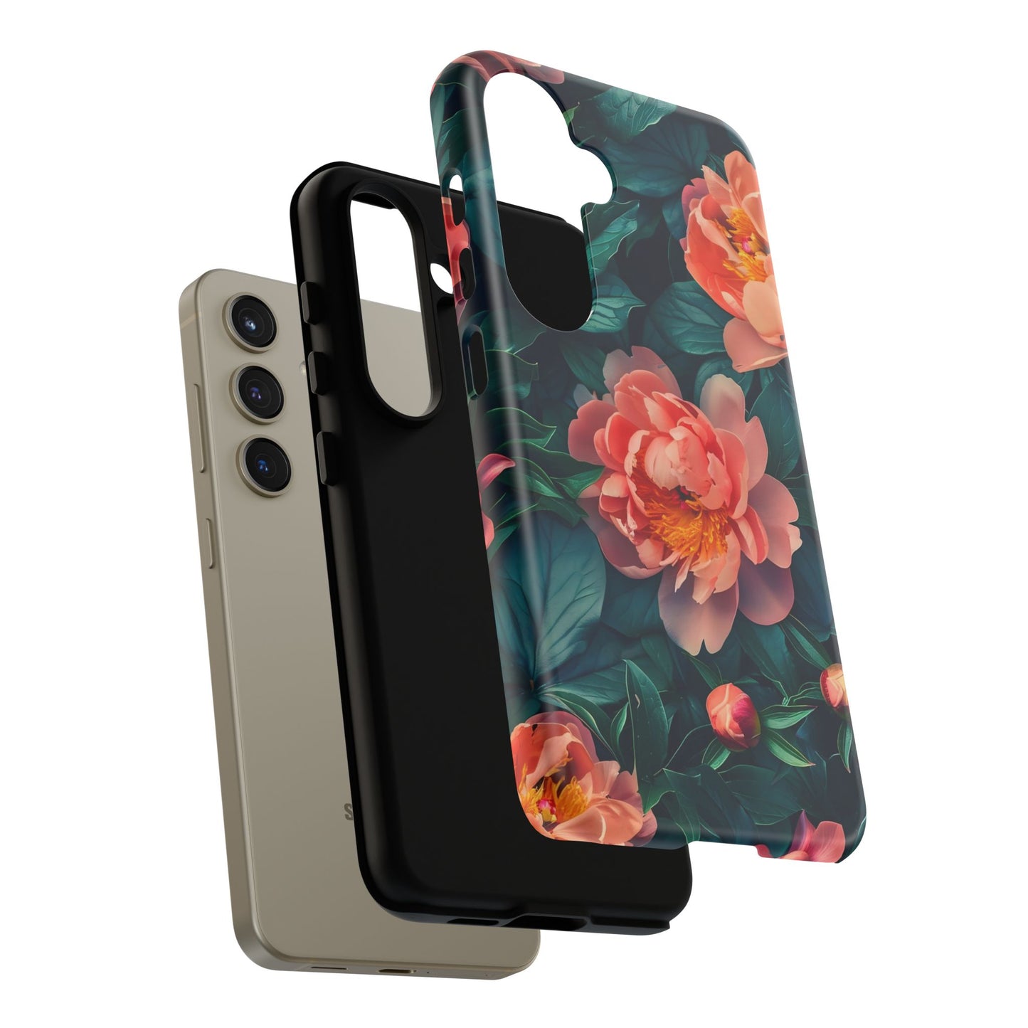 Floral Phone Case - Tough Cases, Flower Design, Botanical Art, Phone Accessory, Gift for Her, Nature Lovers