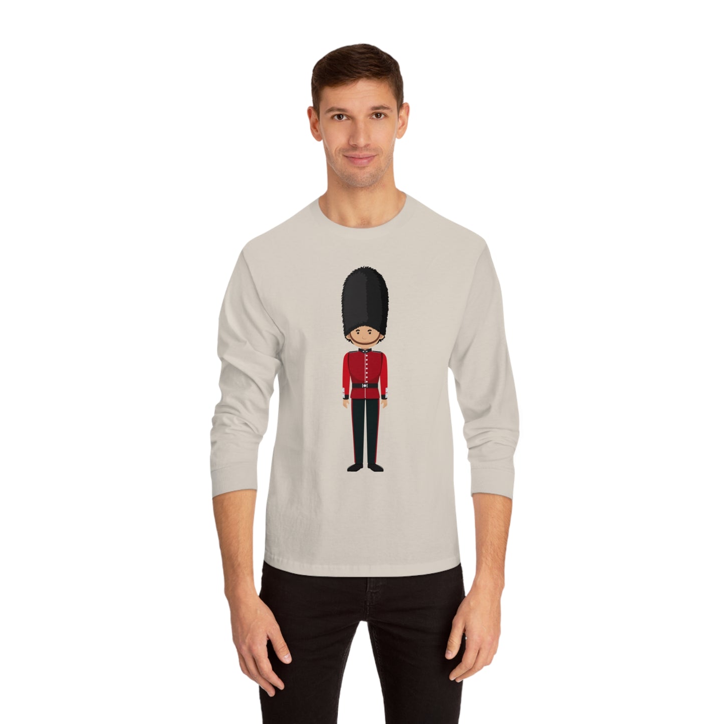 Unisex Classic Long Sleeve T-Shirt - British Soldier - Classic Military Elegance