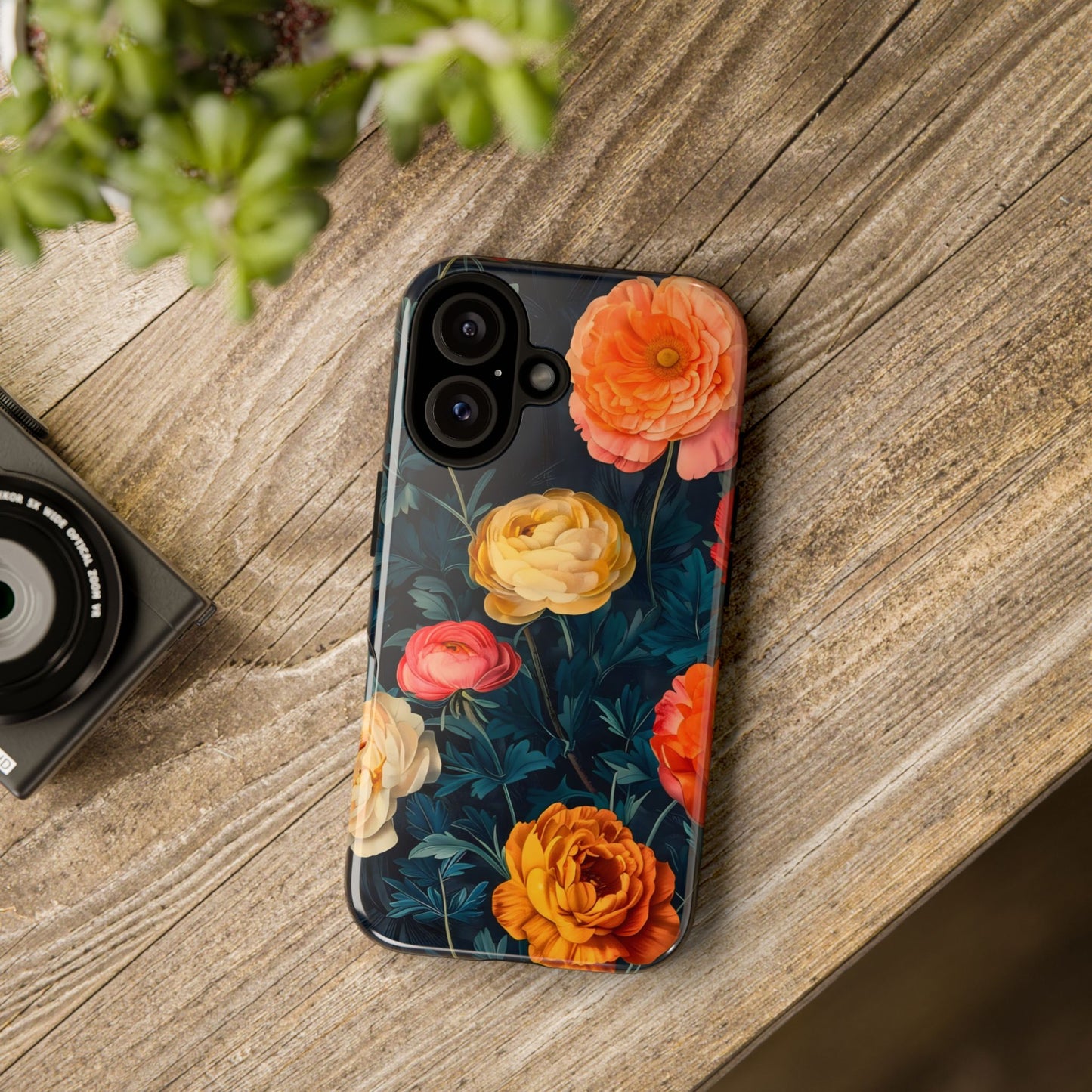 Floral Phone Case - Tough Cases, Stylish Protection, Gift for Flower Lovers, Customizable Cover, Floral Design Mobile Accessory