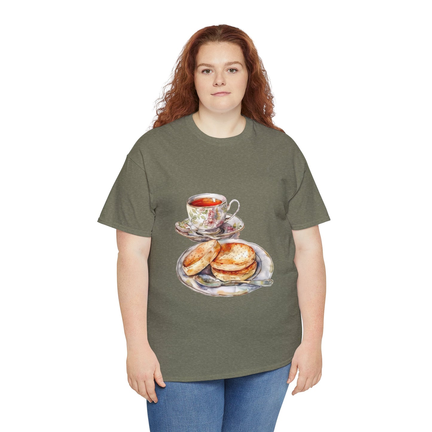 Unisex Heavy Cotton Tee - Heritage on a Plate - Exploring British Cuisine