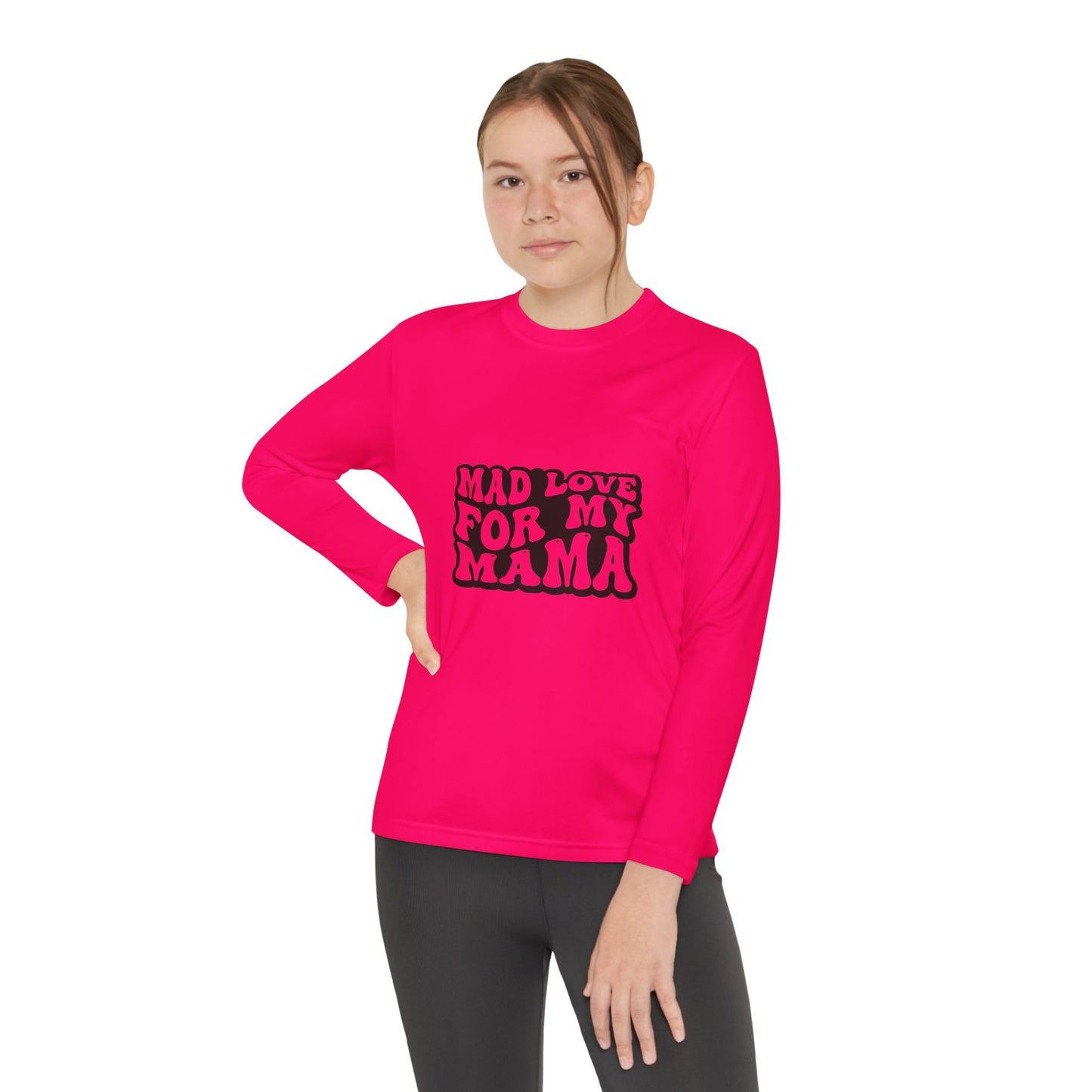 Youth Long Sleeve Tee - 'Mad Love for My Mama'