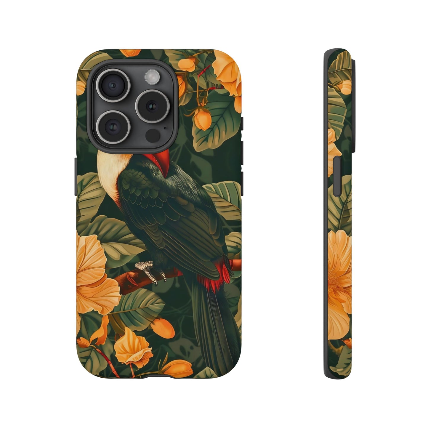 Tropical Toucan Phone Case, Exotic Bird Cover, Nature Lover Gift, Eco-Friendly Design, Customizable Tech Accessory