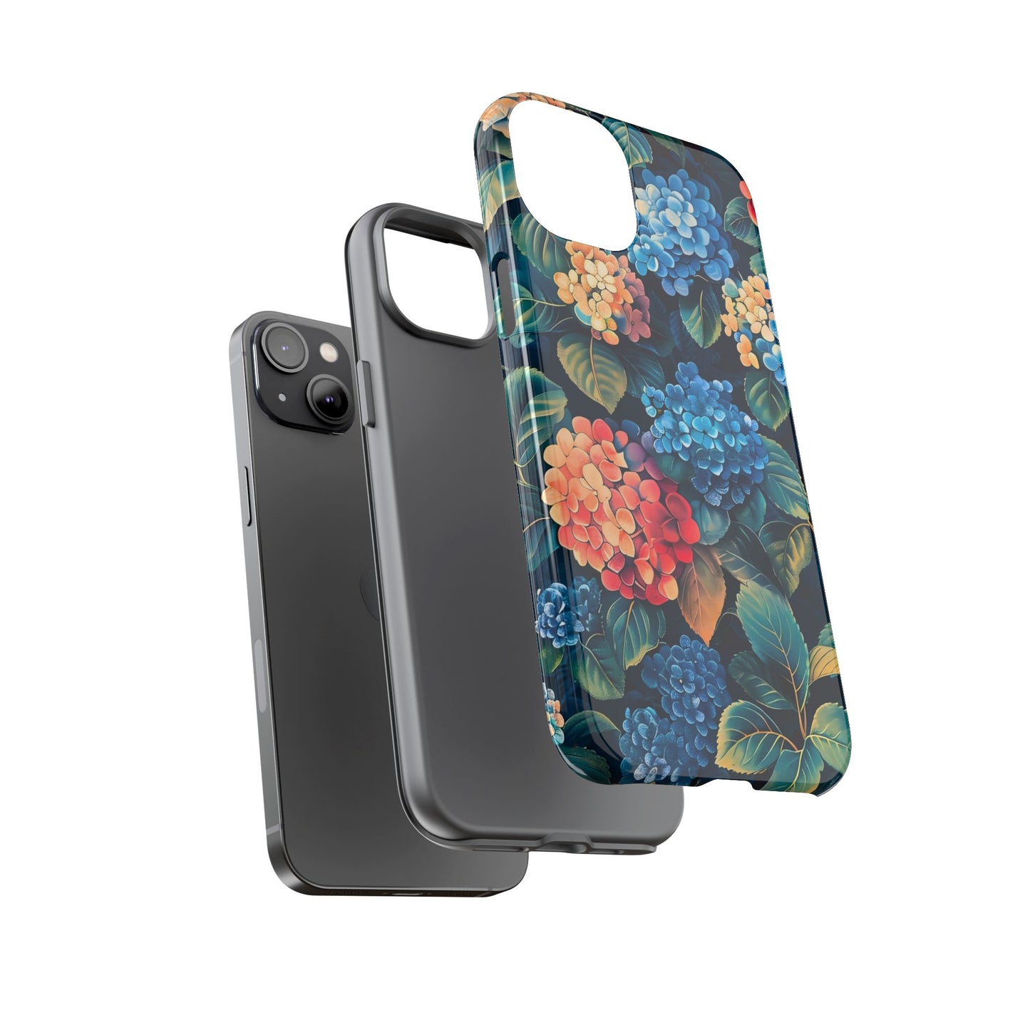 Floral Tough Phone Case, Durable Smartphone Cover, Flower Design, Gift for Her, Stylish Protection