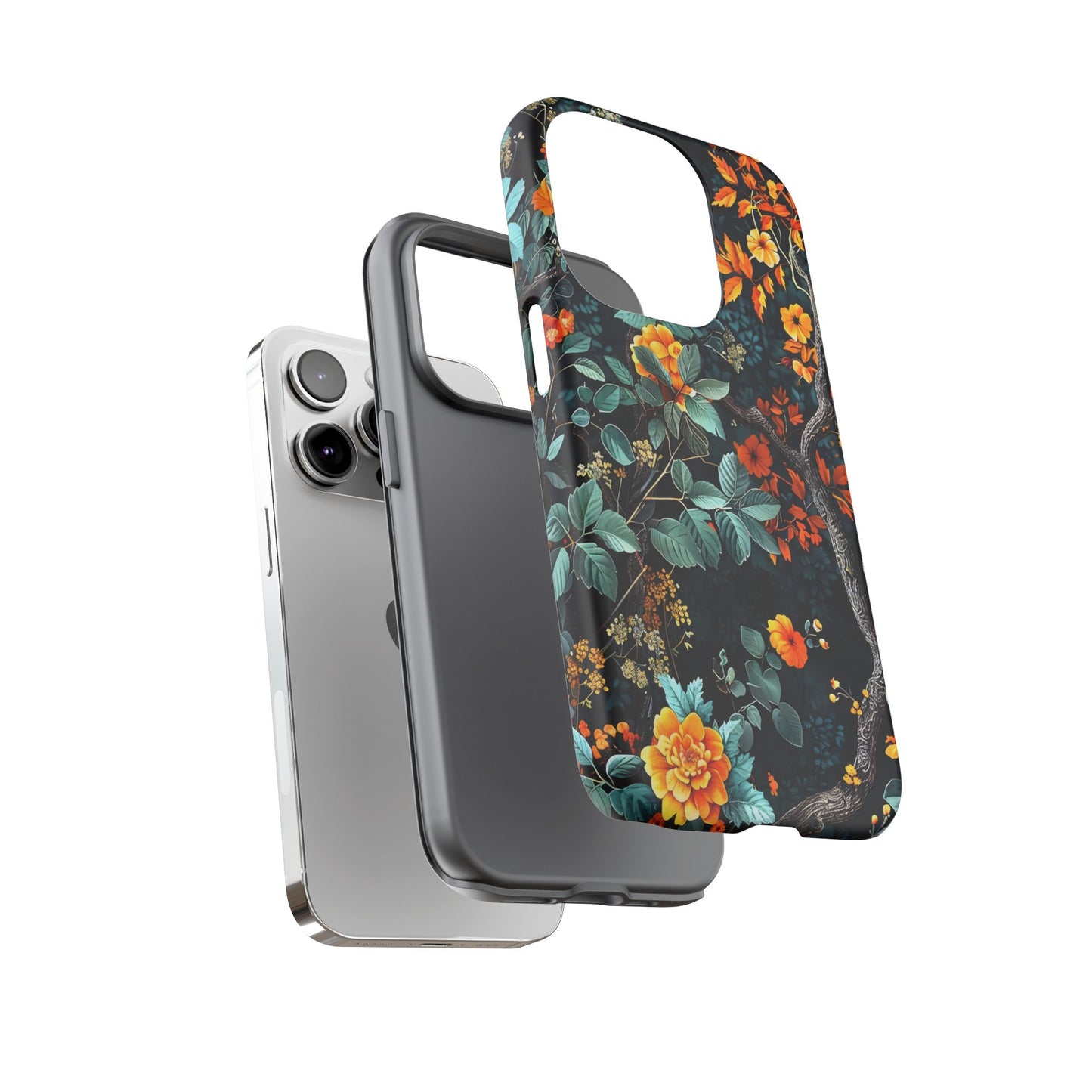 Floral Phone Case | Tough Cases, Protective Cover, Gift for Her, Autumn Vibes, Floral Phone Accessory, Unique Design