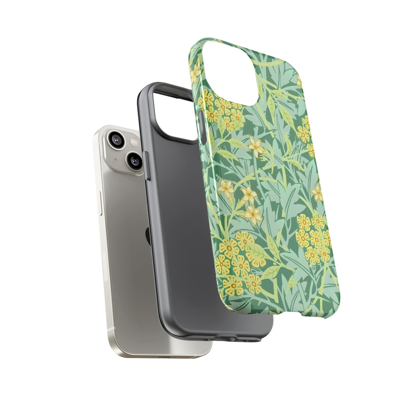 Tough Cases Organic Floral Phone Case, Stylish iPhone Cover, Eco-Friendly Gift, Nature Lover Accessory, Spring Decor, Unique Phone Protector