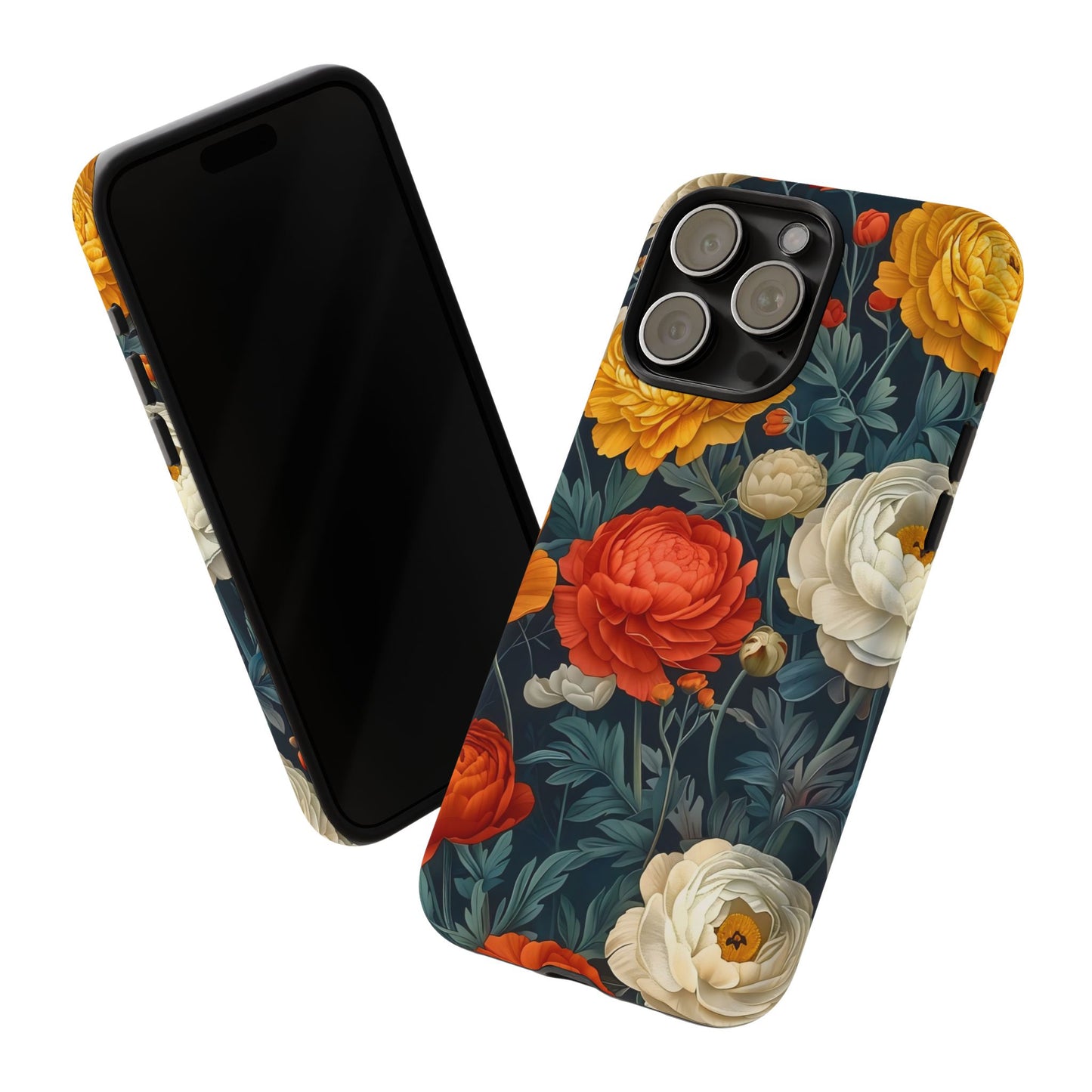 Floral Tough Case for Phones | Durable Floral Phone Cover, Boho Chic, Unique Gift for Her, Phone Protection, Flower Design
