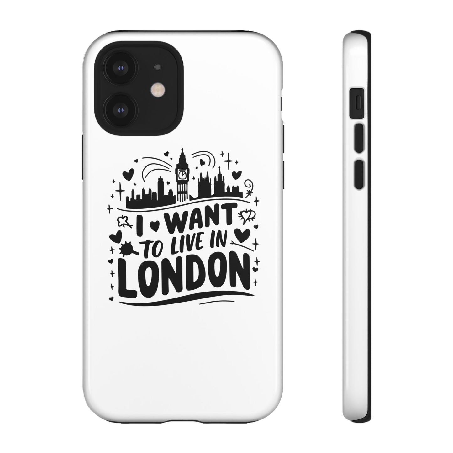 London City iPhone Case, Tough Phone Cover, Travel Gift, London Souvenir, Adventure Accessory, Wanderlust Decor