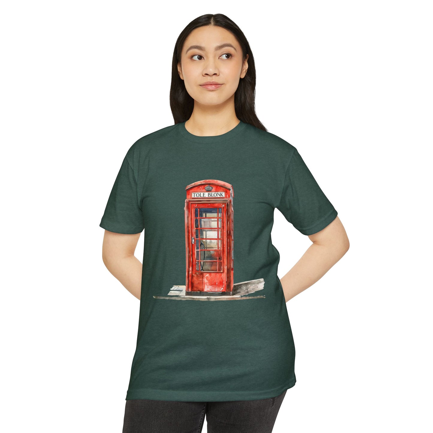 Unisex CVC Jersey T-shirt - Iconic British Public Telephone