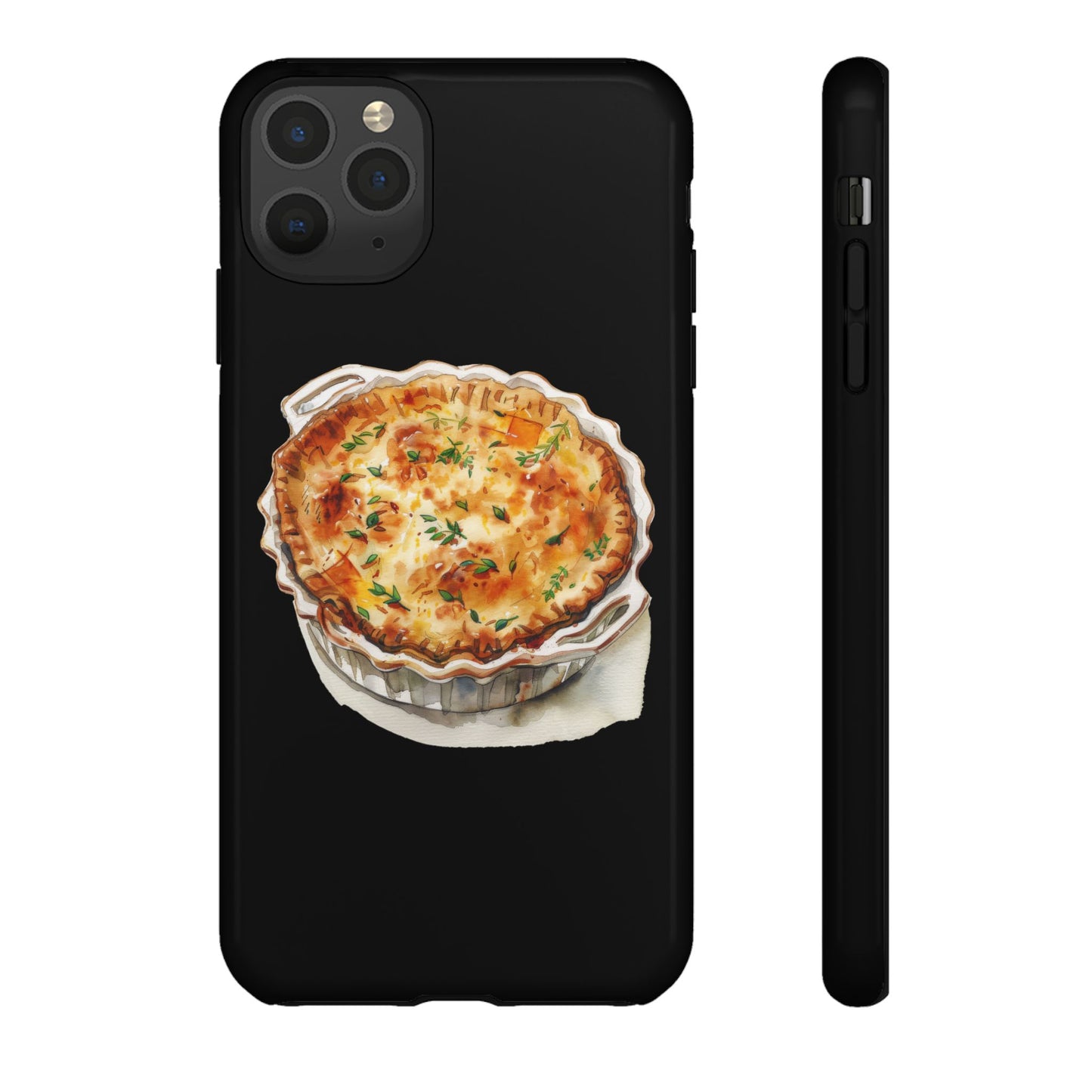 Quiche Phone Case - Funky Kitchen Decor, Foodie Gift, Chef Accessories, Culinary Art, Quirky Phone Cover