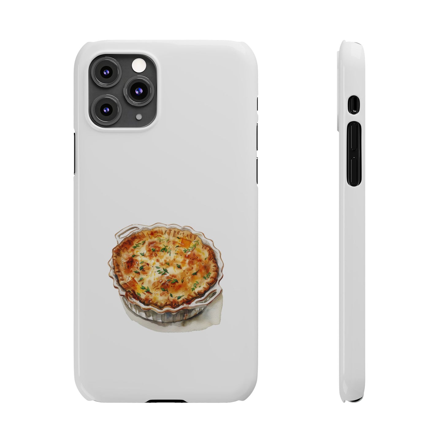 Quiche Lover Slim Phone Cases, Cute Foodie Phone Cover, Quirky Gift for Chefs, Kitchen Decor, Foodie Birthday Gift