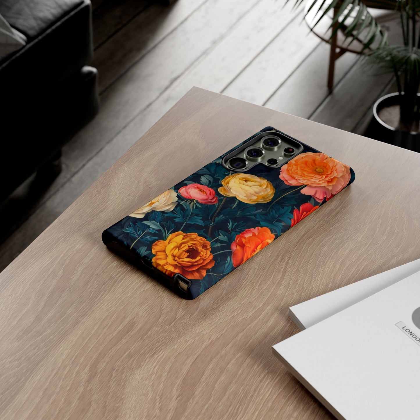 Floral Phone Case - Tough Cases, Stylish Protection, Gift for Flower Lovers, Customizable Cover, Floral Design Mobile Accessory