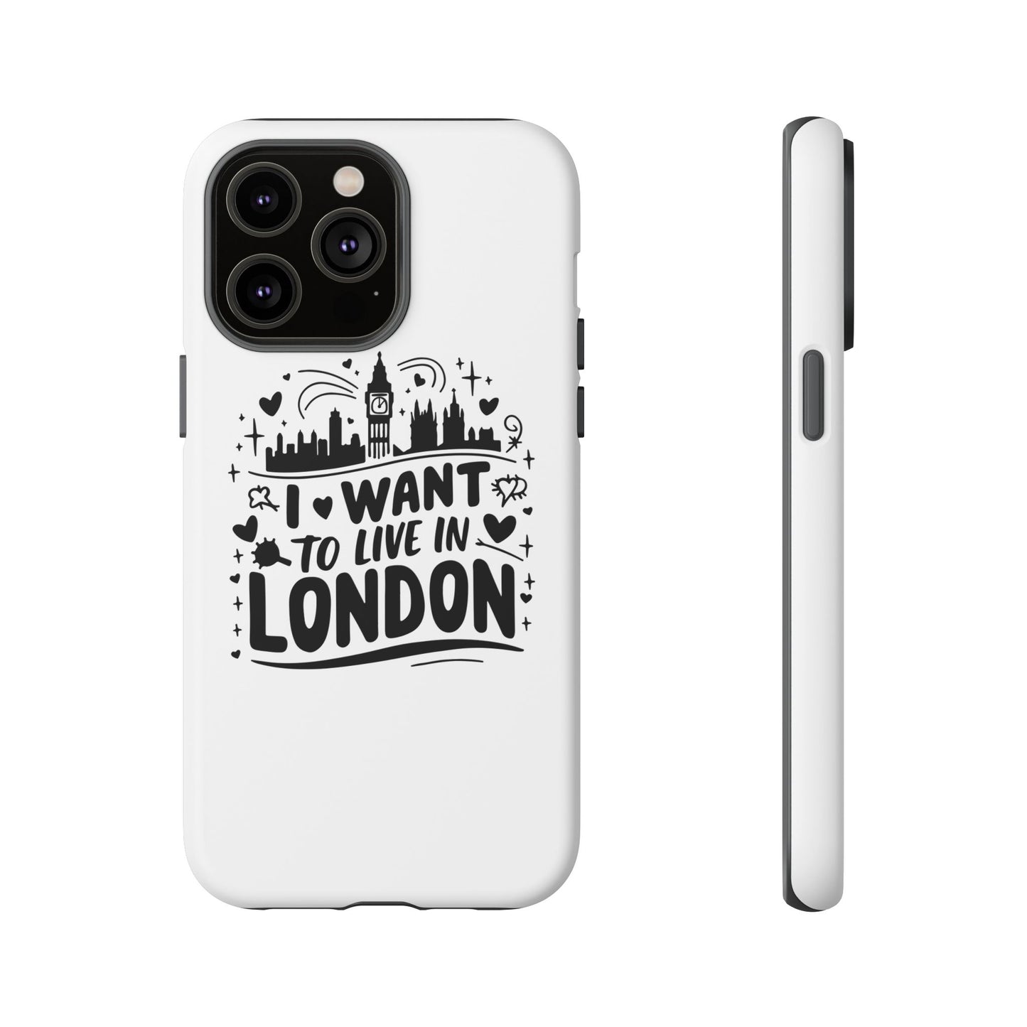 London City iPhone Case, Tough Phone Cover, Travel Gift, London Souvenir, Adventure Accessory, Wanderlust Decor