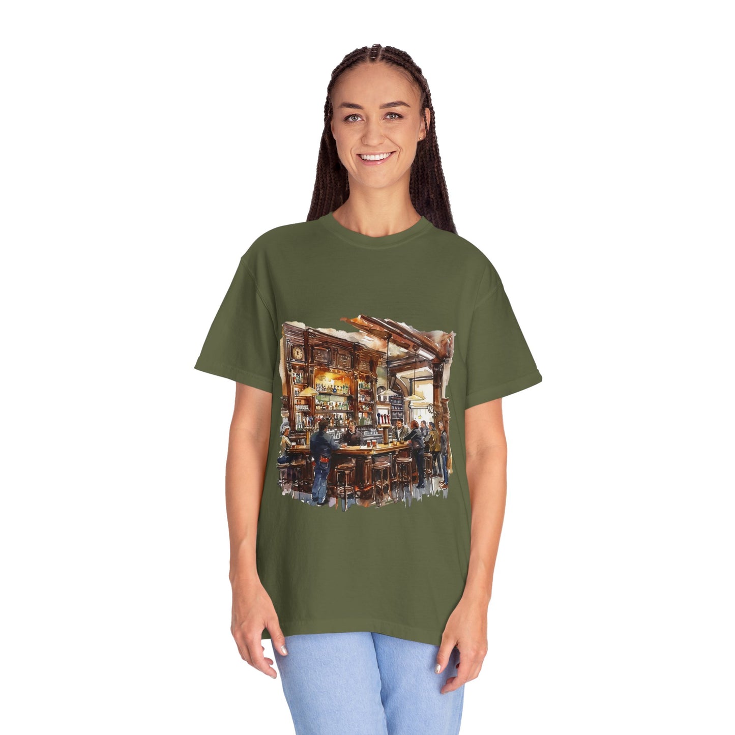 Unisex Garment-Dyed T-shirt - The Classic British Pub